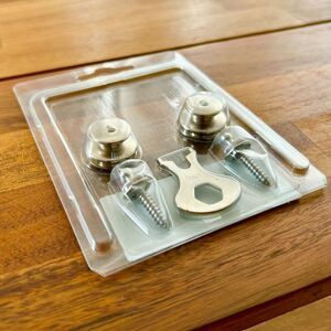 *OPEN BOX* Loxx Nickel Guitar Strap Locks.